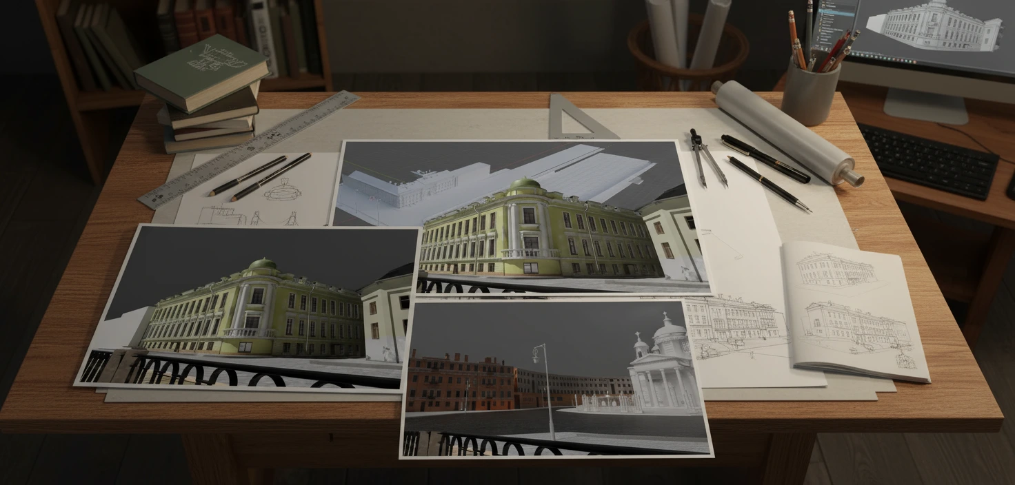 3d architecture modeling